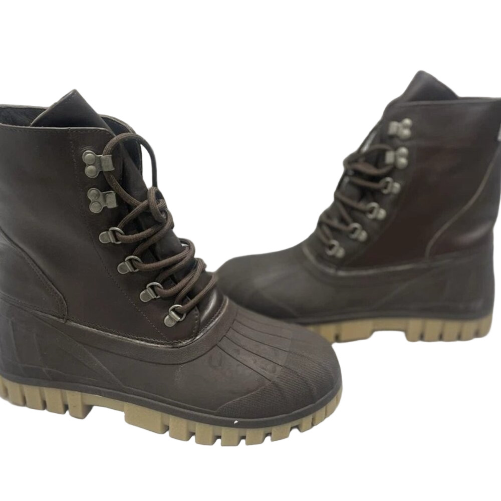 NEW STUTTERHEIM Patrol Duck Combat Boots Brown Leather Size 7.5
